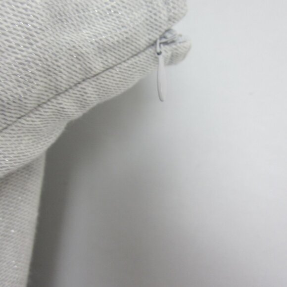 J Jill Womens Plus 22 Gray Silver Linen Metallic Panel Midi Flare Skirt Classic - Picture 5 of 13